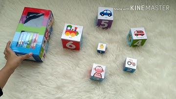 Baby Firsts EARLY LEARNING Box Set includes 6 Board Books and 6 Stacking Blocks