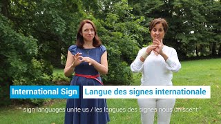 Sign Languages Unite Us / Les langues des signes nous unissent