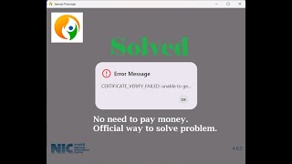 Solved Jeevan Pramaan Certificateverifyfailed Error.