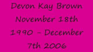 My memorial for Devon and Kayley