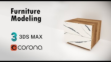 3dsMax Bedside Table Modeling Design Tutorial (Scratch To Finish) - 3ds Max + Corona Render