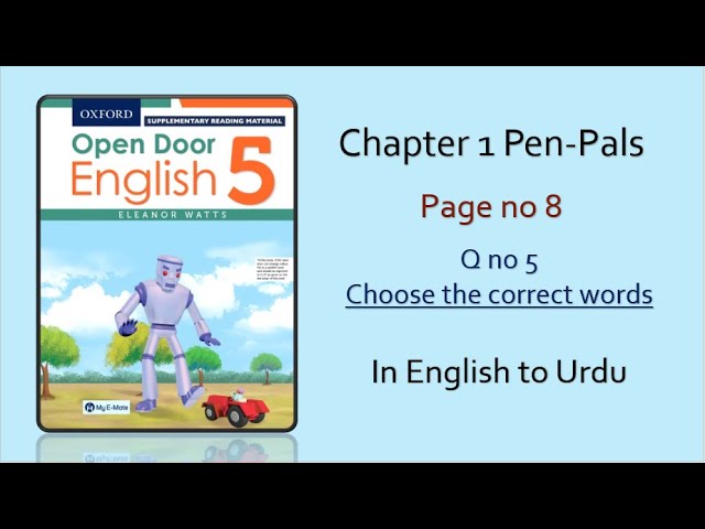 Open Door English Book 1 Class 1