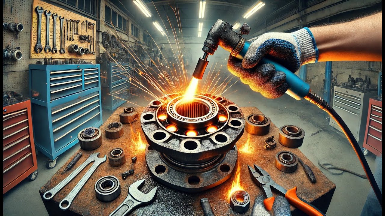 Machine Inner Wheel Hub How to remove inner wheel bearing race from a wheel hub without ...