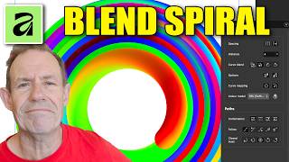 Affinity 3.3 Create Blend Spirals How To Tutorial | NEW Blend Tool