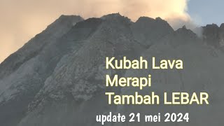 Erupsi Merapi Guguran Lava Menurun, Kubah Lava Tambah Lebar Material Sering Runtuh