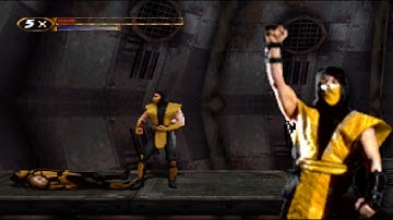 Mortal Kombat Mythologies human Scorpion VS undead Scorpion