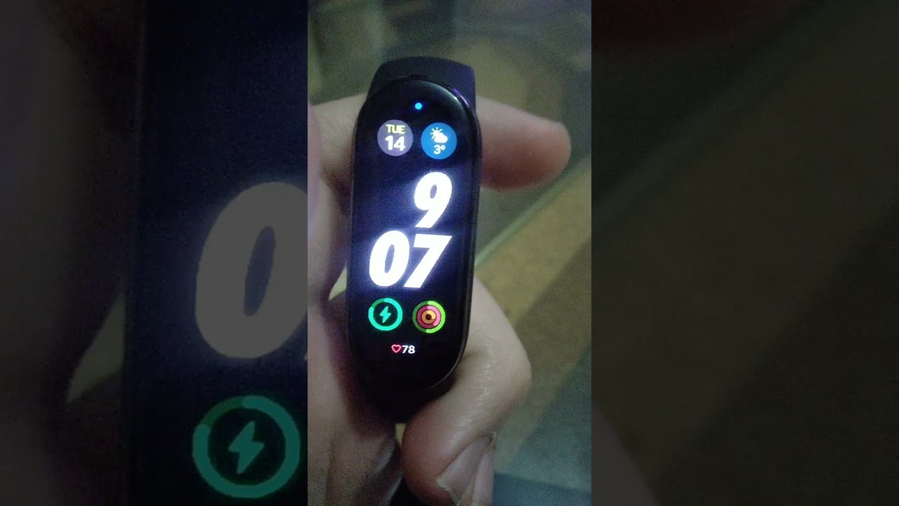 Apple watch face on mi band 6 🥵 