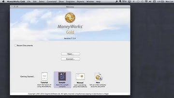 Setting up a MoneyWorks company files