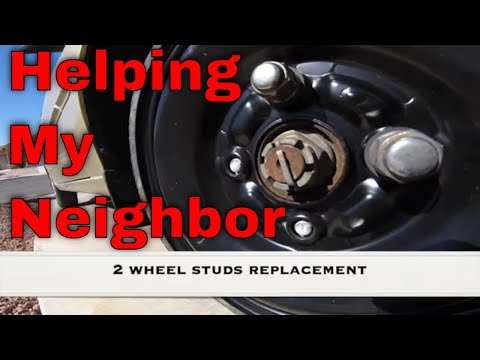 POV Wheel Stud Replacement & Plug Patch Tire Hyundai Accent | Fix it Angel