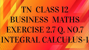TN 12th business maths chapter 2 exercise 2.7 question number 7