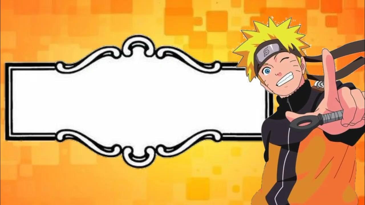 Quadro de recados para aniversário Naruto. - Convite em Vídeo