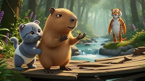 Mèo Và Capybara Rơi Vào Nguy Hiểm, Hổ Xuất Hiện Với Điều Kiện Bất Ngờ | 3D Animation