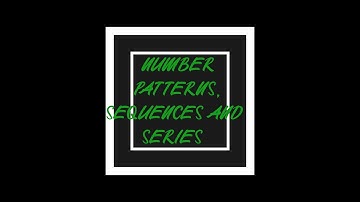 Quadratic Number Patterns Grade 11 full video #maths