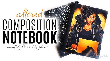 How To Alter A Composition Notebook EASY DIY Planner