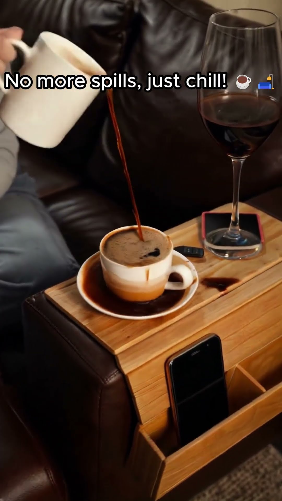 Product Link in Bio ( # 2105 )  @MaviGadgets  ▶️ Sofa Side Foldable Cup Holder Tray Organizer