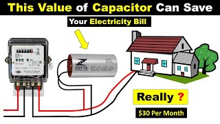 Capacitor Value to Save Electricity Bill  @TheElectricalGuy