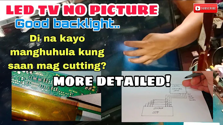 How to fix Led tv no picture problem good backlight./Detailed!