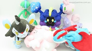 6 New Pokemon All Star Collection Plush - Salamence Cosmog Luxio Gallade Sliggoo Blissey SANEI