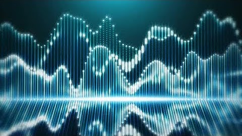 Audio Waveform On Digital Equalizer Stock Motion Graphics