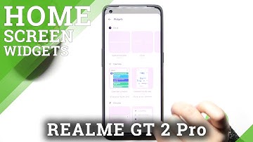 How to add widgets on Realme GT 2 Pro /  Add or Remove Home Screen Widgets on Realme GT 2 Pro