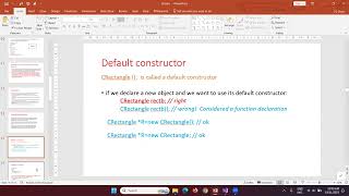 C2 - OOP (d) - Constructors, constructor with default arguments