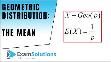 Geometric distribution - The Expected Mean E(X)