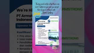 PT Armstrong Industri Indonesia - Info Lowongan Kerja