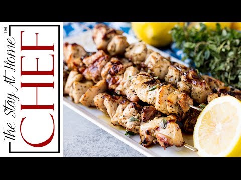 grilled-lemon-herb-chicken-thigh-skewers