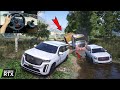 Cadillac escalade v  gmc yukon xl towing abandoned truck  i want gta 6 have this gameplay mode