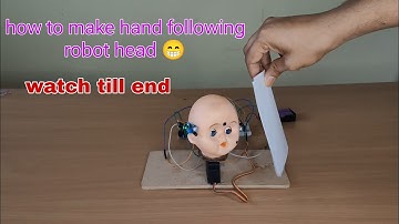 DIY Hand Following Robot Head | Arduino UNO & IR Sensor Project