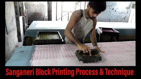 Sanganeri hand block printing | Hand block printing using wooden blocks | Jaipur post lockdown.