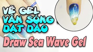 Vẽ Sóng Biển Với Sơn Gel Siêu Dễ l Design Nail Sea Wave Gel l Kami Nail Resimi