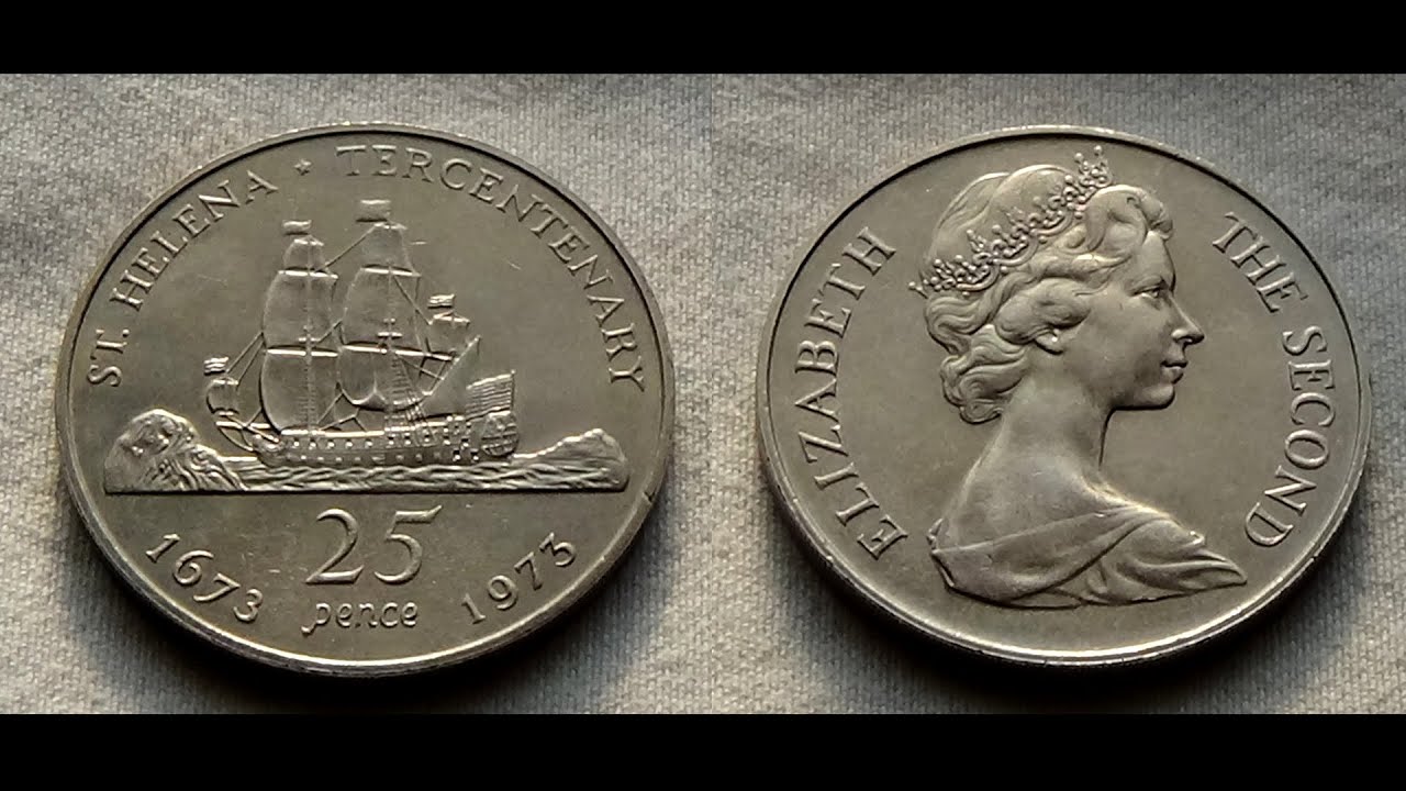 セントヘレナ島25ペンス銀貨西暦1973年￼ セントヘレナ 25ペンス 1973年 硬貨 - メルカリ