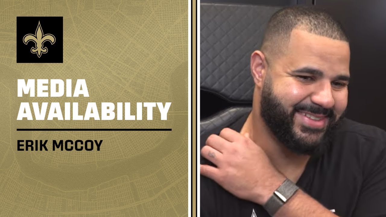 erik-mccoy-on-ravens-defensive-line-saints-offense-new-orleans