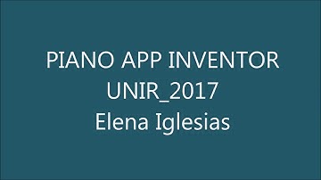 PIANO en APP INVENTOR