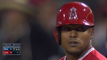 SEA@LAA: Aybar plates Pujols with single to right