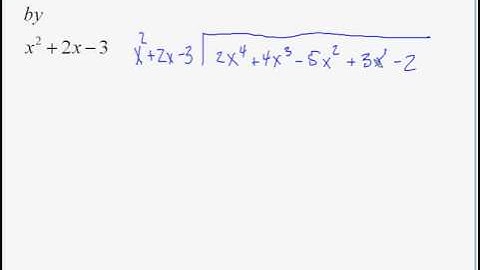 Pre-Calculus: Section 2.3 - Polynomial Division