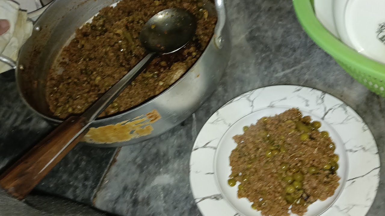 AJ nani ke kitchen Mein banaa majedar sa matar keeme ke sath 😋🫛🧆