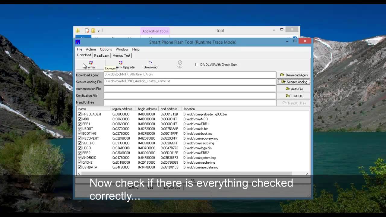 Formatting a MT6589 phone