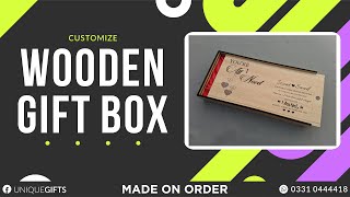Personalized Wooden box with Digital Printing, Engagement, Couple Gift for Him Her, BF/GF gift box