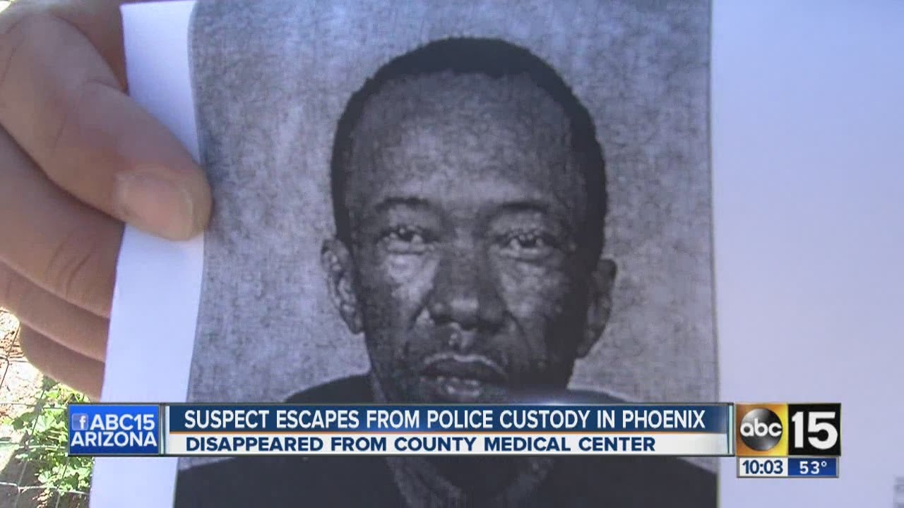 Suspect escapes police custody - YouTube