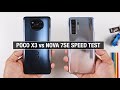 Xiaomi Poco X3 NFC vs Huawei Nova 7 SE SPEED TEST | Zeibiz