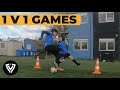 1 v 1 games  5 variations  soccer drills  football exercises