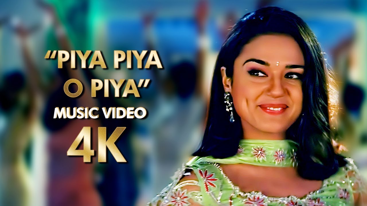 Piya Piya O Piya  4K Music Video  2000 Har Dil Jo Pyar Karega Movie  B4K