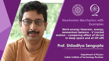 Lecture 31: More on rocket motion - comparing effect of thrust in deep space and at lift off