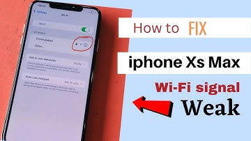 iPhone XS Max weak wifi signal fix!wifi range problem