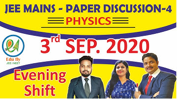 JEE Main 2020 September 3rd Question Paper| 2nd shift|Physics solution| JEE Main 2020 September