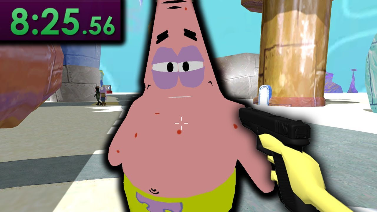 Speedrunning this Spongebob FPS had me questioning my morality..