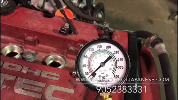 JDM Honda prelude h22a Type S Engine compression test