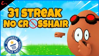 Smooth 31 Killstreak WITHOUT a CROSSHAIR (World Record) | Shell Shockers
